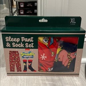 SpongeBob SquarePants Red and Yellow Casual Socks Set - XL